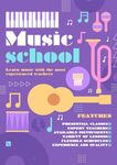 音乐学校宣传海报