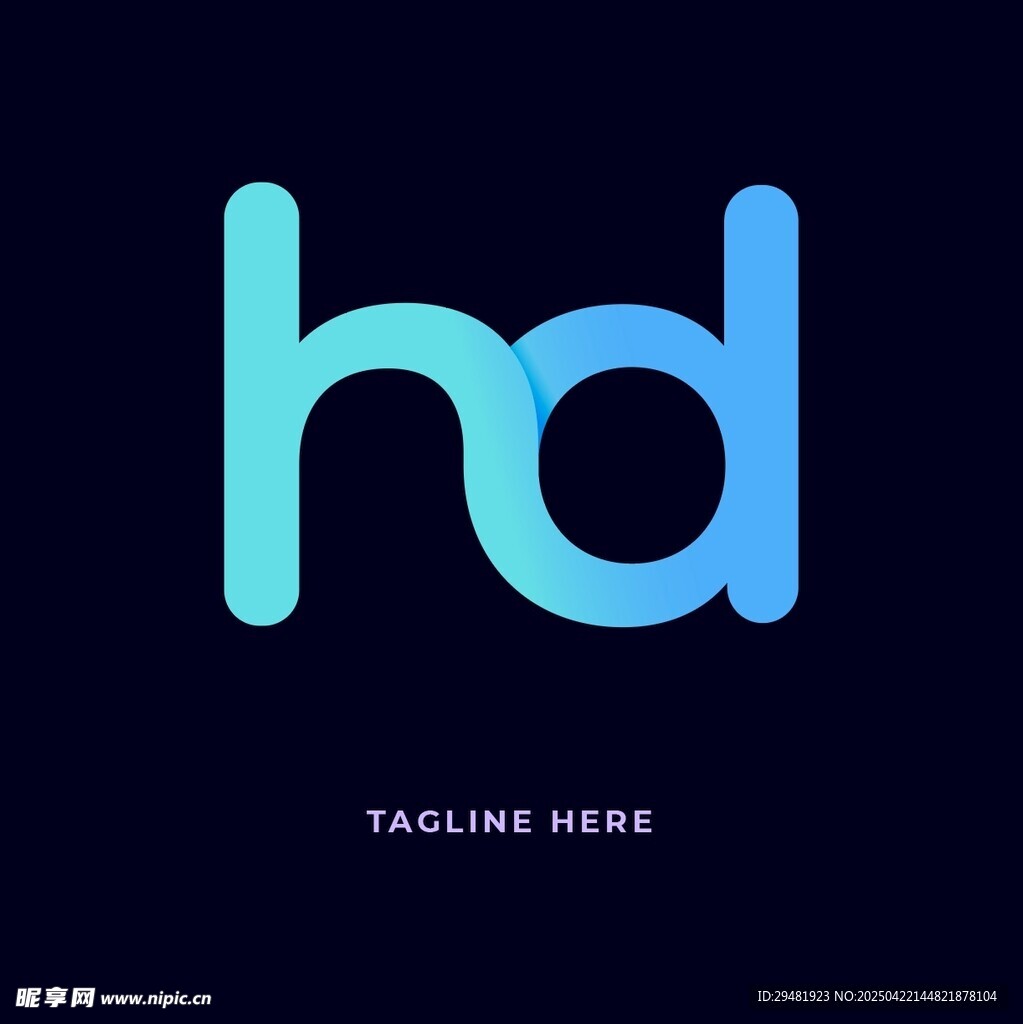 简约hd标志设计