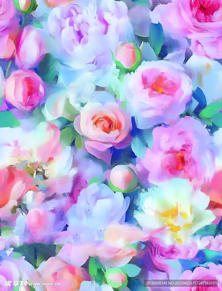 水彩花