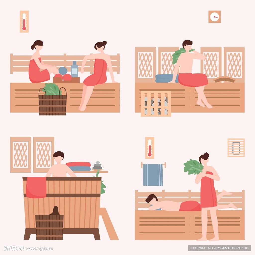 女子惬意享受泡澡按摩时光