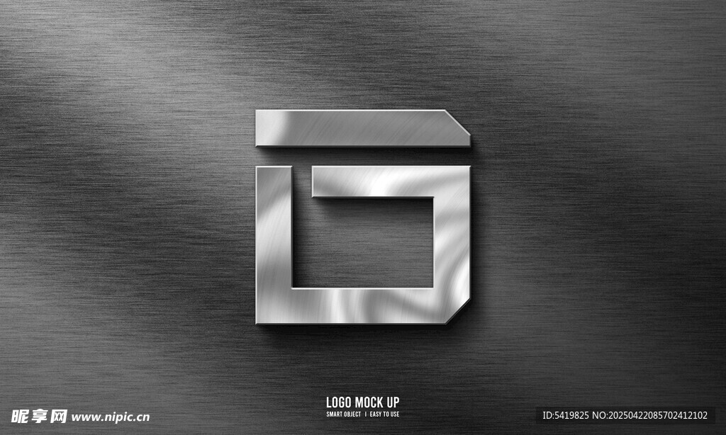金属logo样机