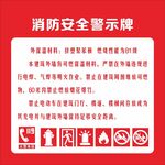 消防安全警示牌