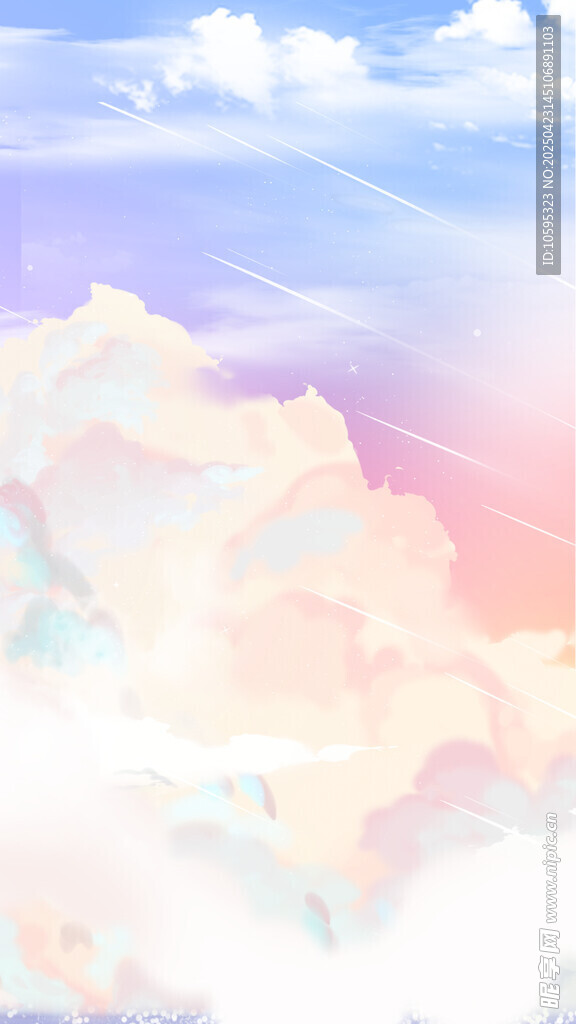 梦幻绚丽天空背景