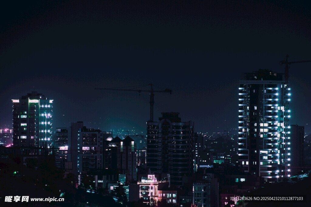 都市璀璨夜景