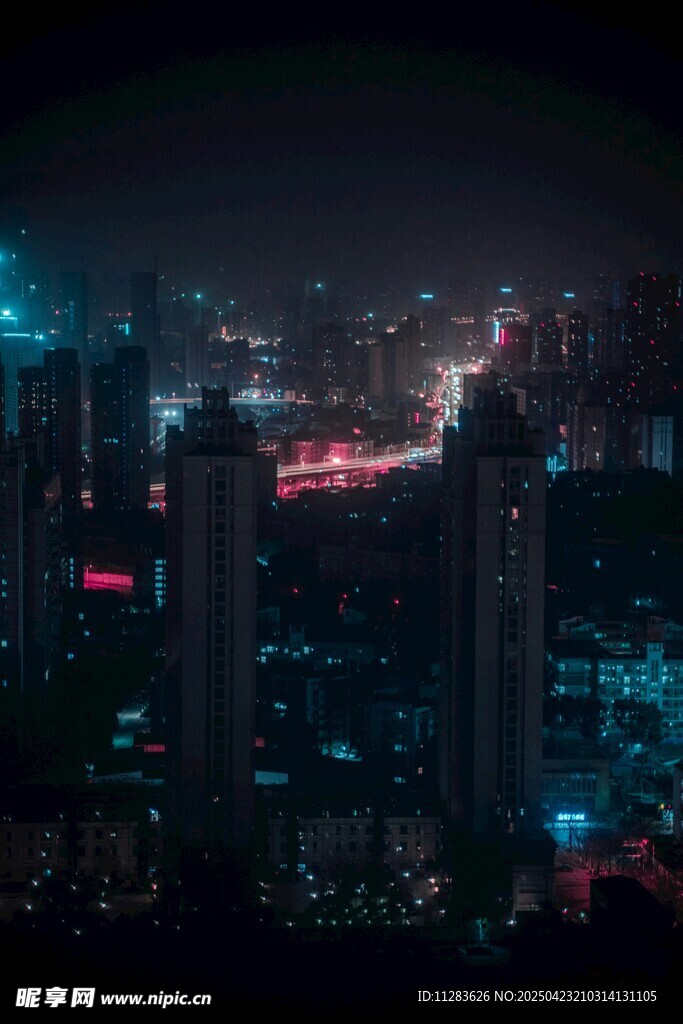 城市璀璨夜景