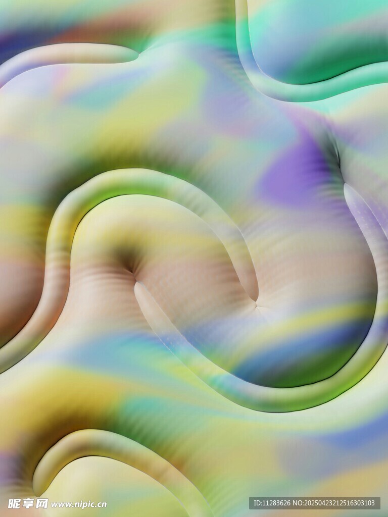 梦幻多彩流体纹理背景