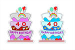 40岁生日蛋糕装饰摆件