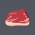 新鲜生牛肉块插画