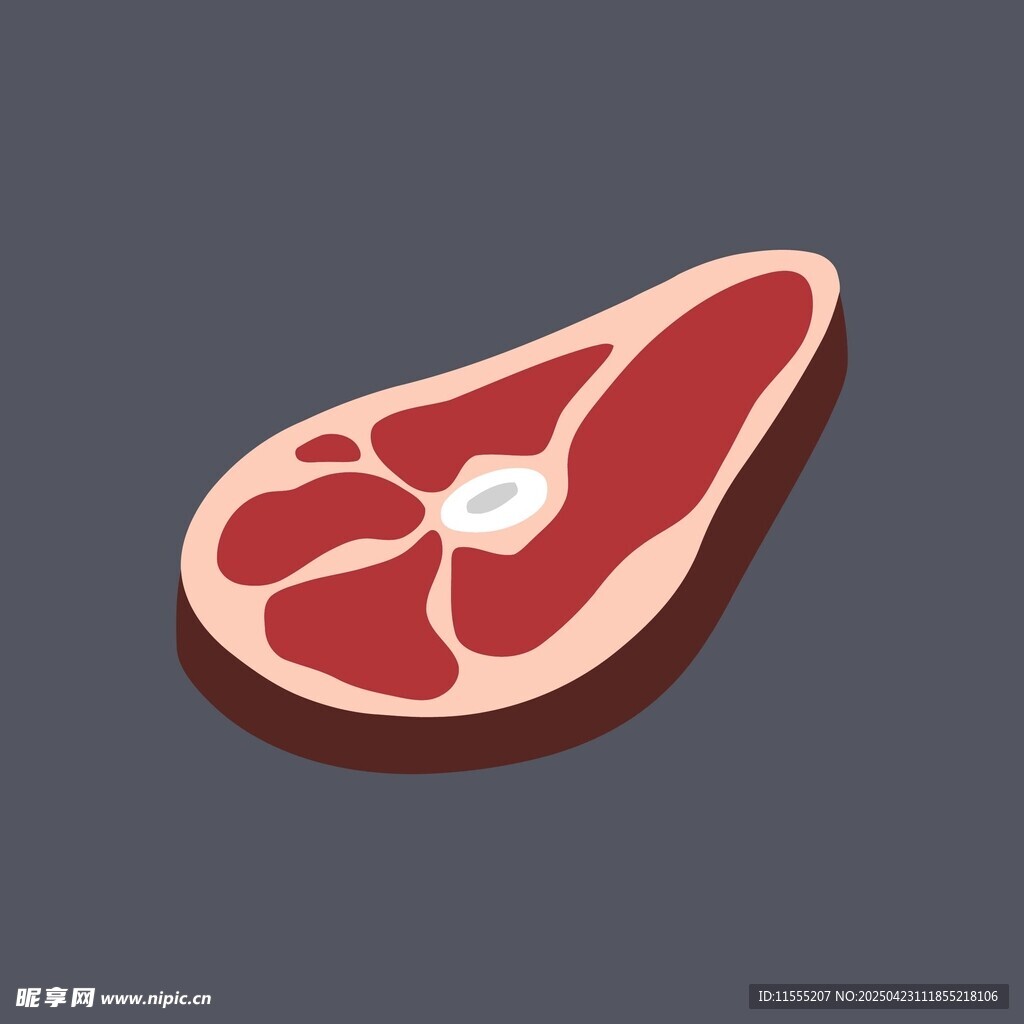 美味牛排插画