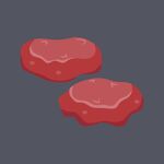 两块鲜嫩多汁的生牛肉