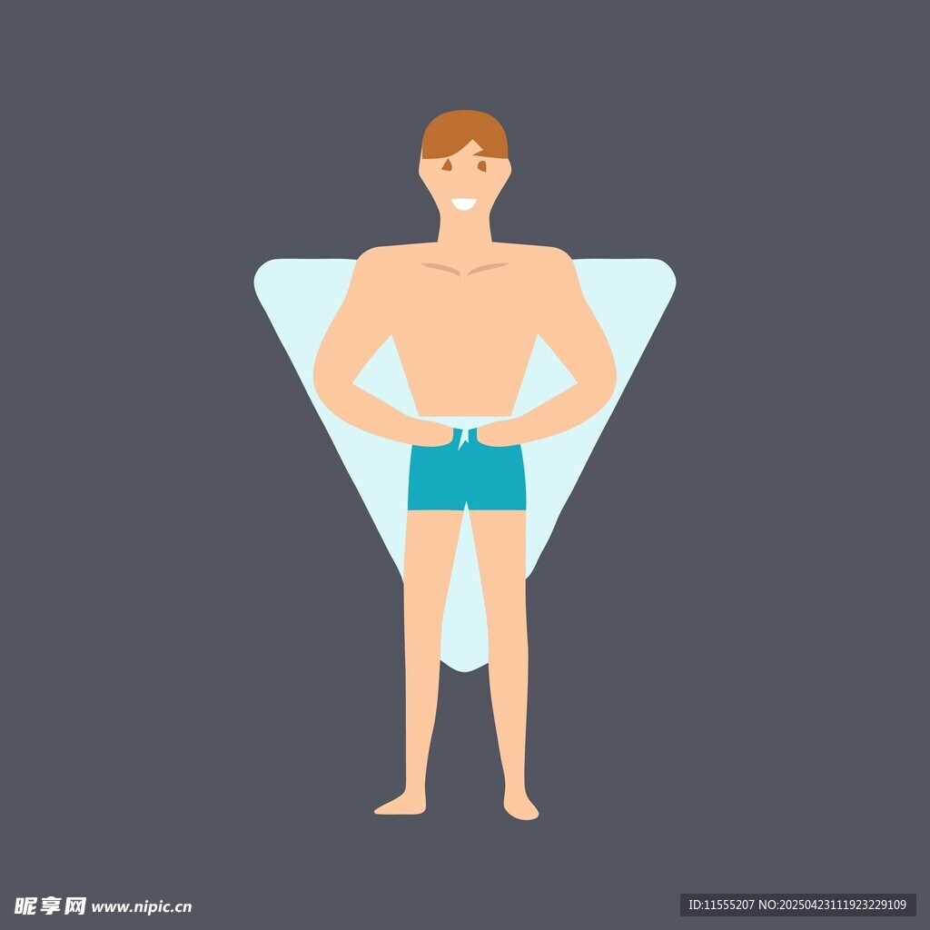 男士泳装展示