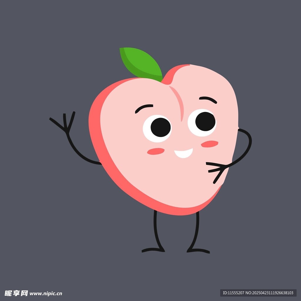 可爱卡通桃子形象