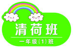 班级牌标识