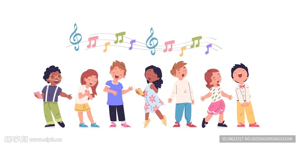 儿童音乐插图