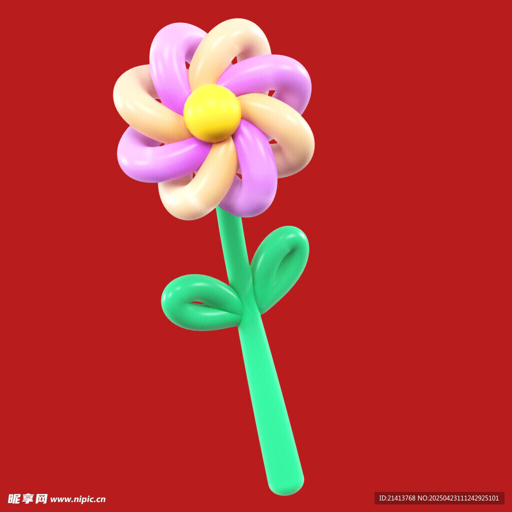 彩色气球花