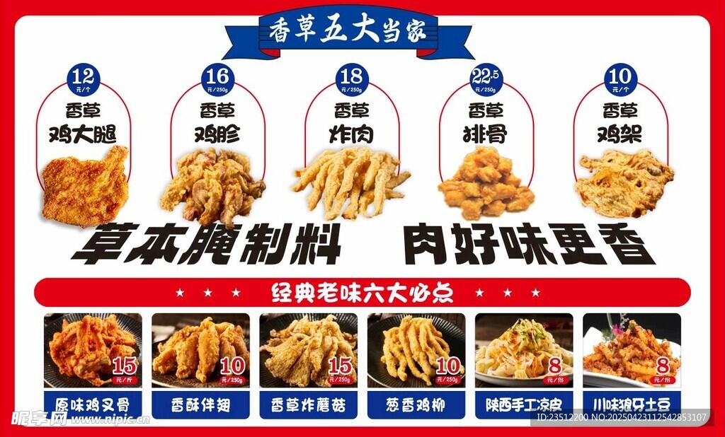 炸鸡价目表