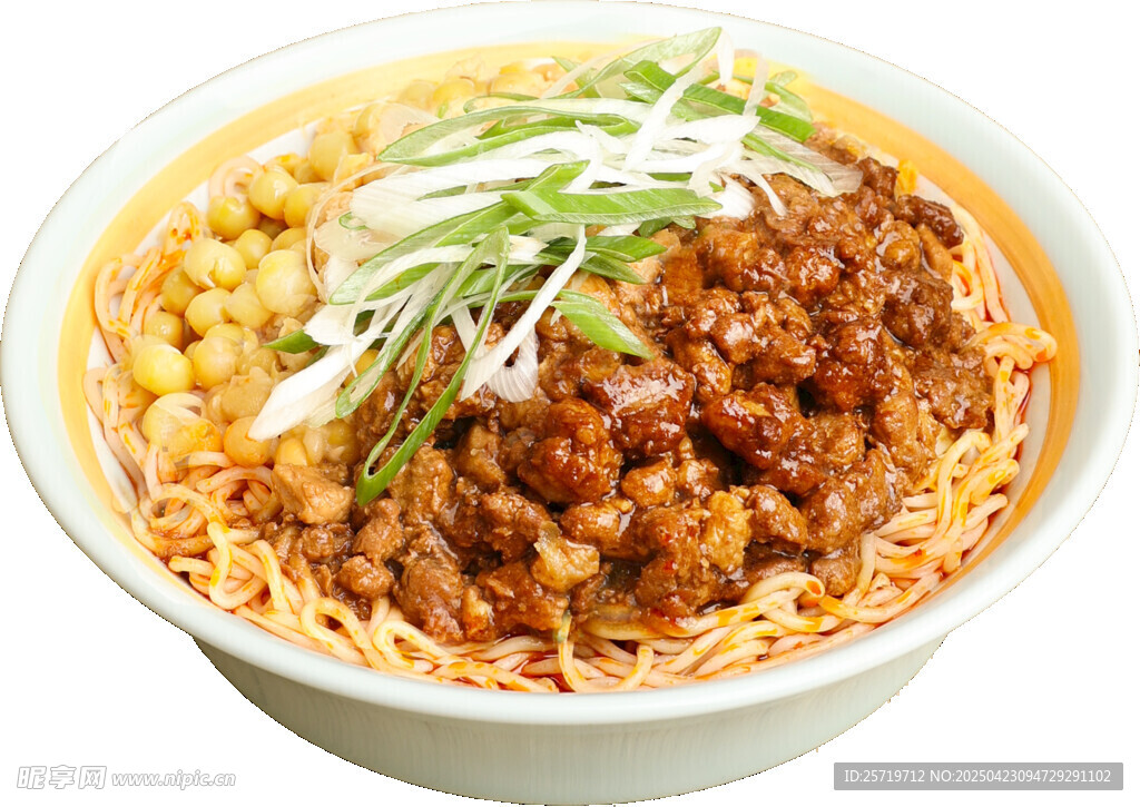 美味肉酱拌面诱人呈现