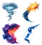 梦幻水彩元素集合