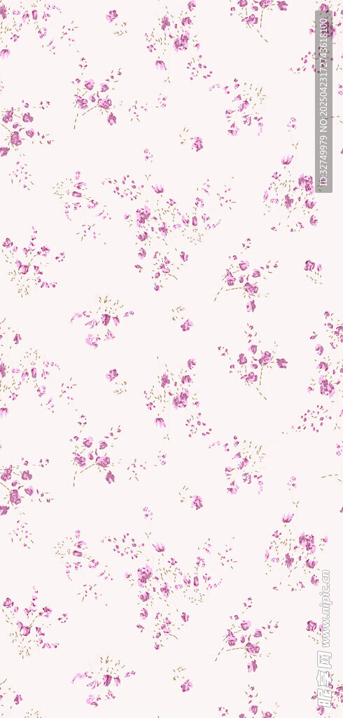 粉色碎花图案背景纹理