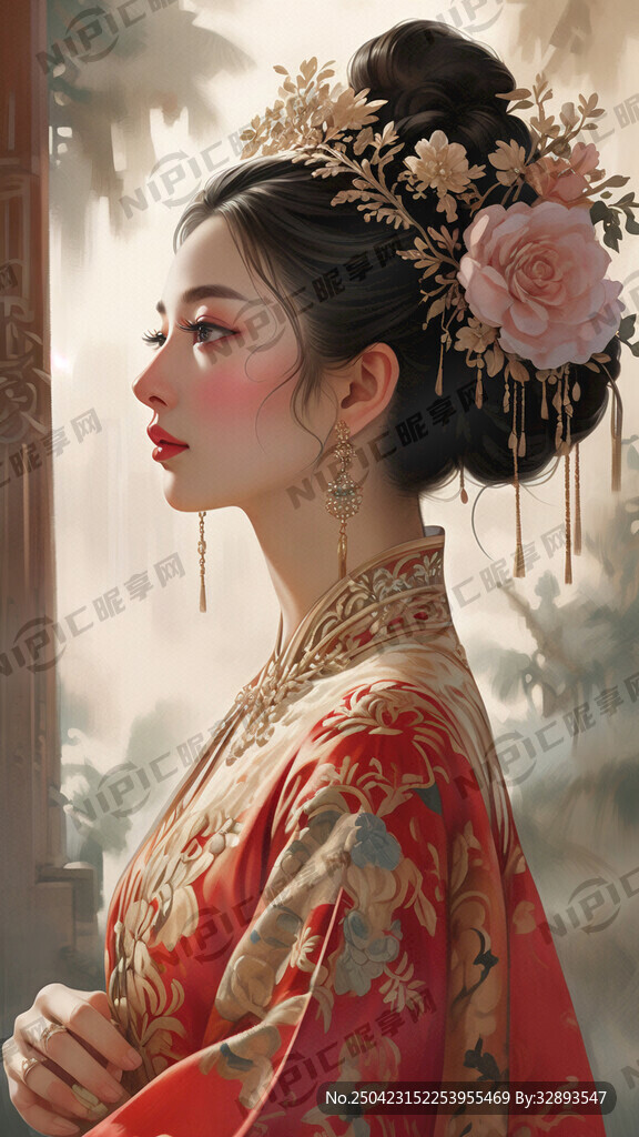 名字叫黛懿公主 高级感女插画