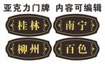 亚克力可编辑门牌