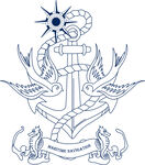 锚与飞鸟航海主题图案
