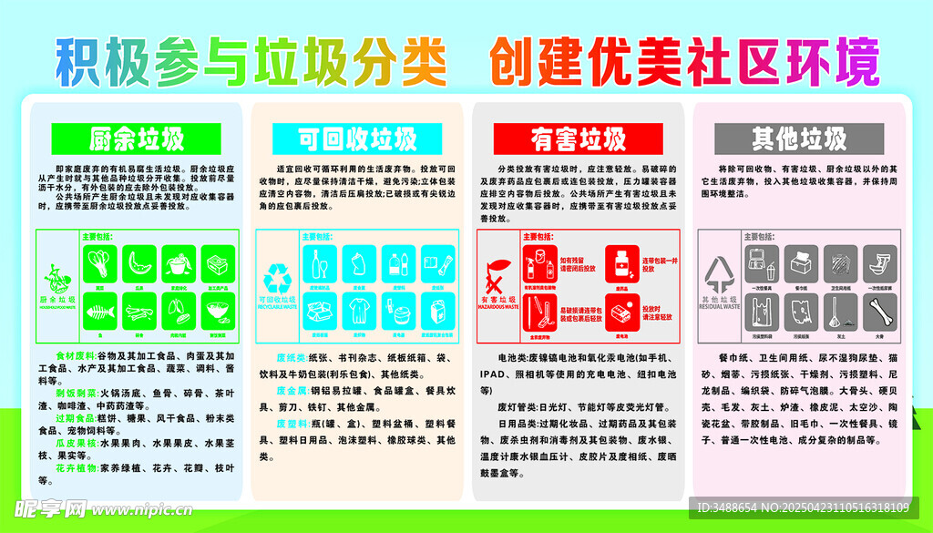 垃圾分类  优美环境