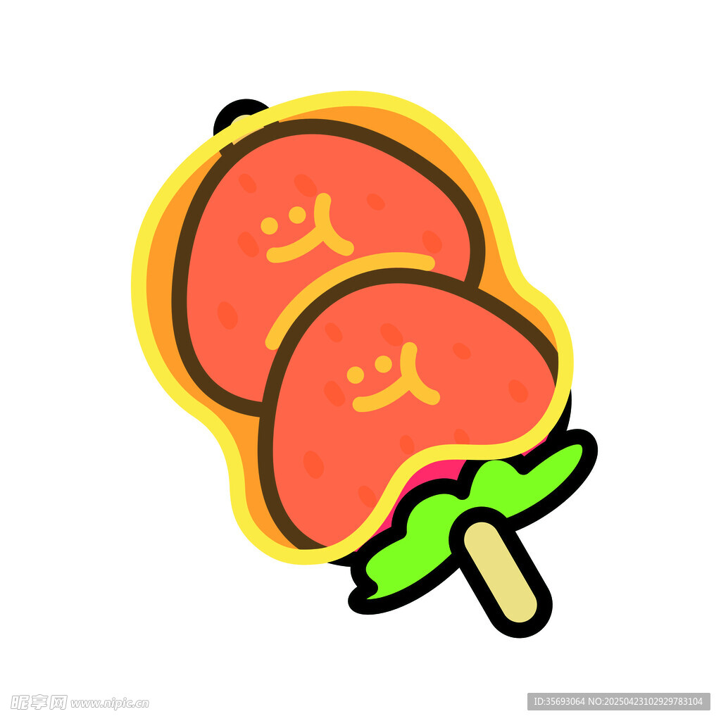 卡通草莓冰糖葫芦
