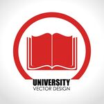 大学书本矢量标志设计