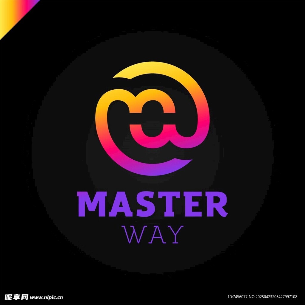 多彩Master 标志设计