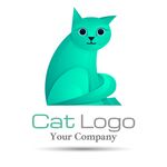 简约猫咪标志设计