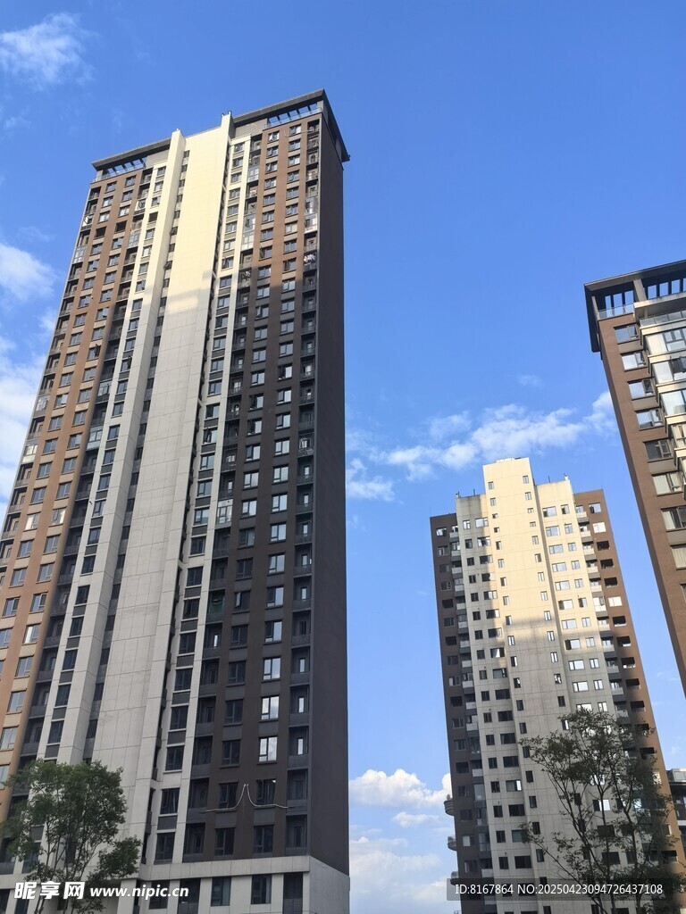 现代高层住宅建筑群
