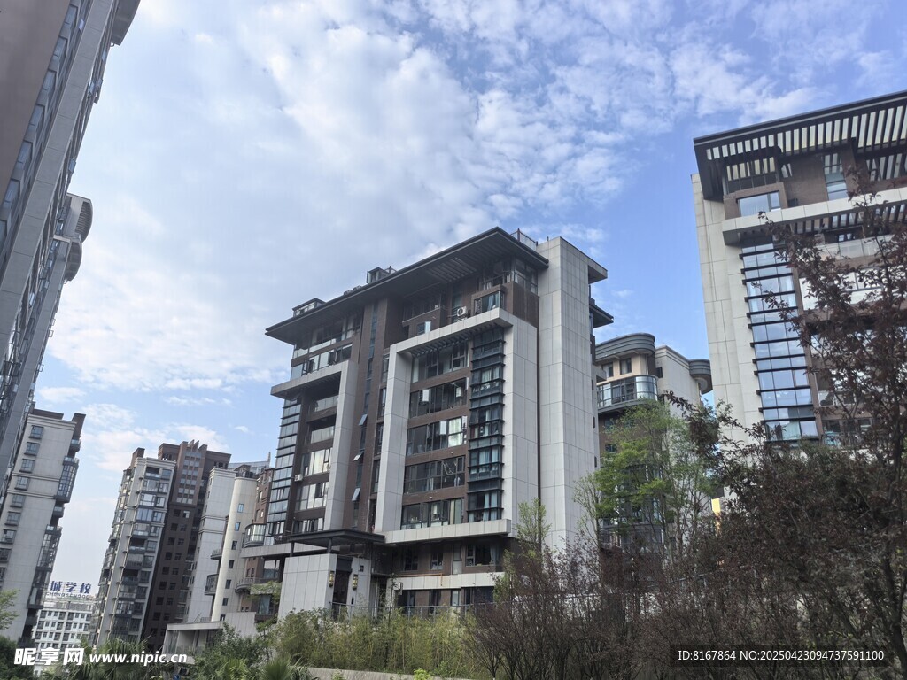 现代风格高层住宅景观