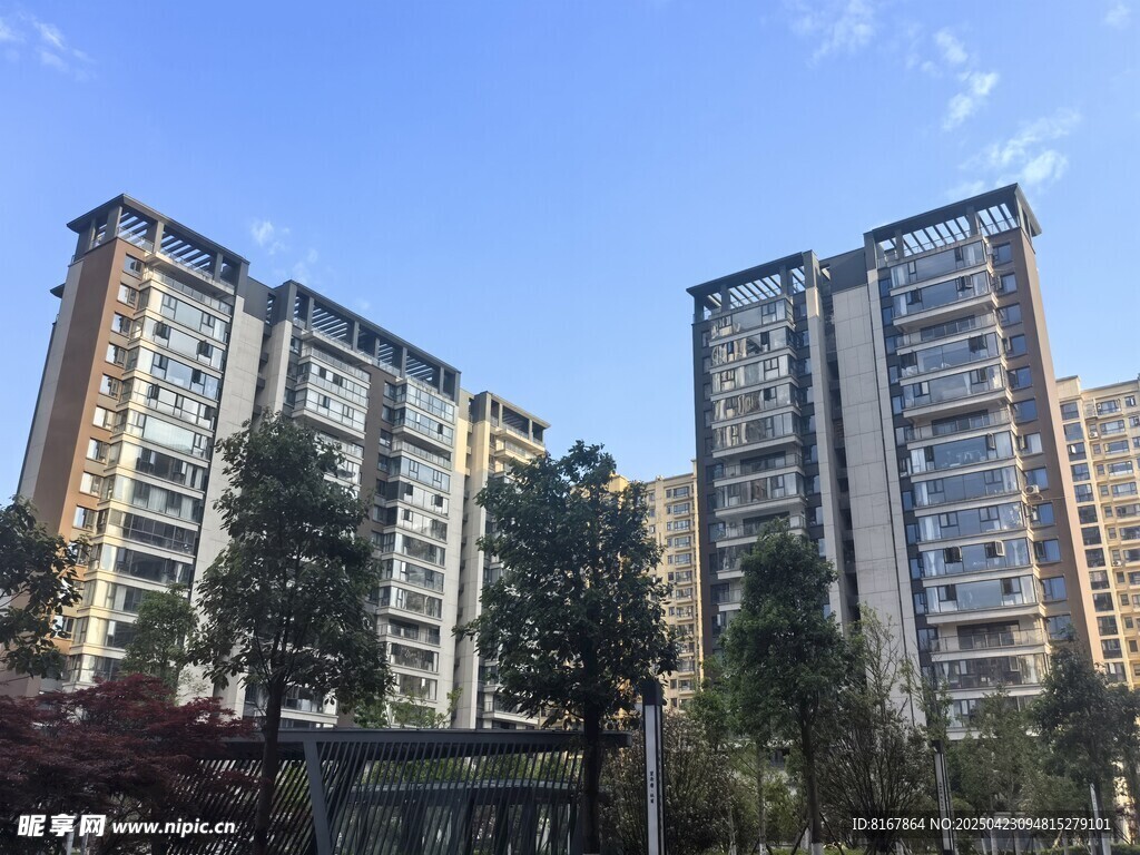 城市高层住宅区景观