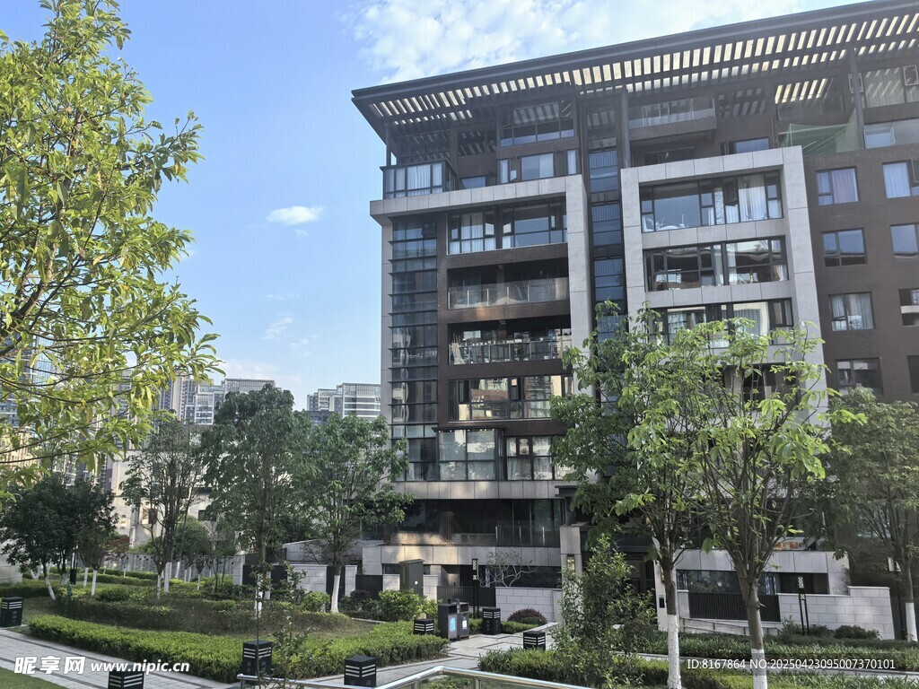 现代风格高层住宅景观