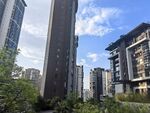 城市高楼间的绿植景观
