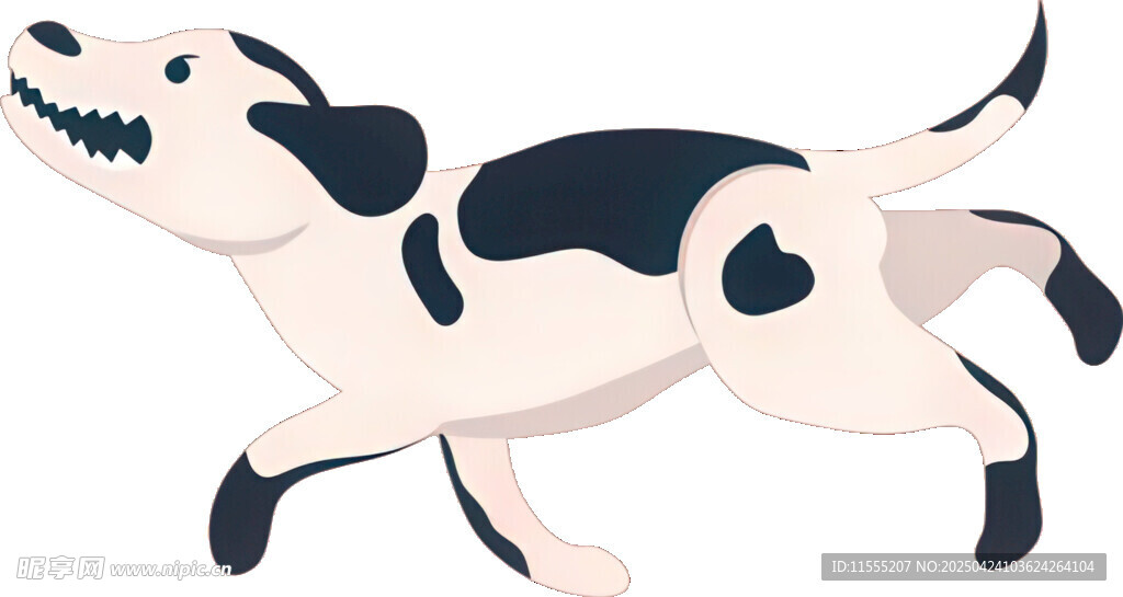 奔跑的斑点小狗