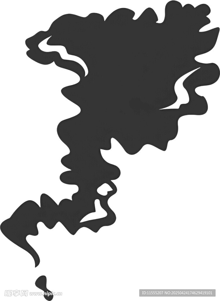 黑色烟雾轮廓图案