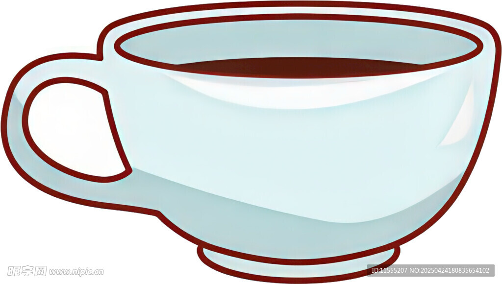卡通风格咖啡杯