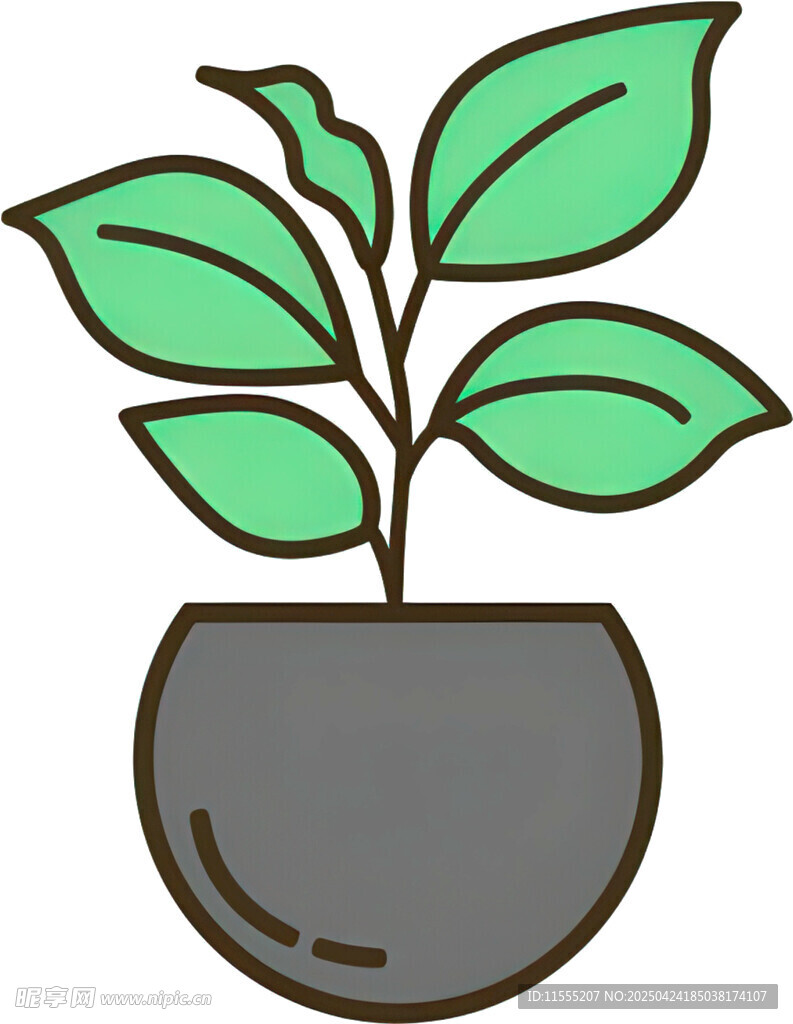 盆栽绿植图标
