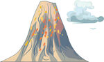 喷发的火山