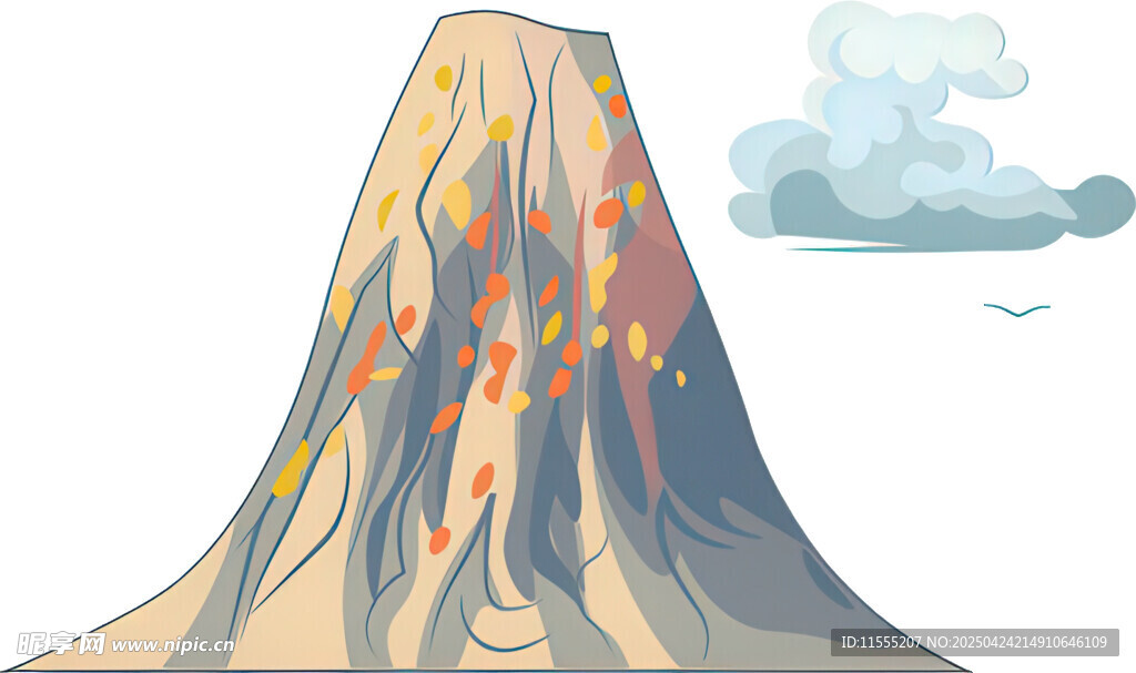 喷发的火山