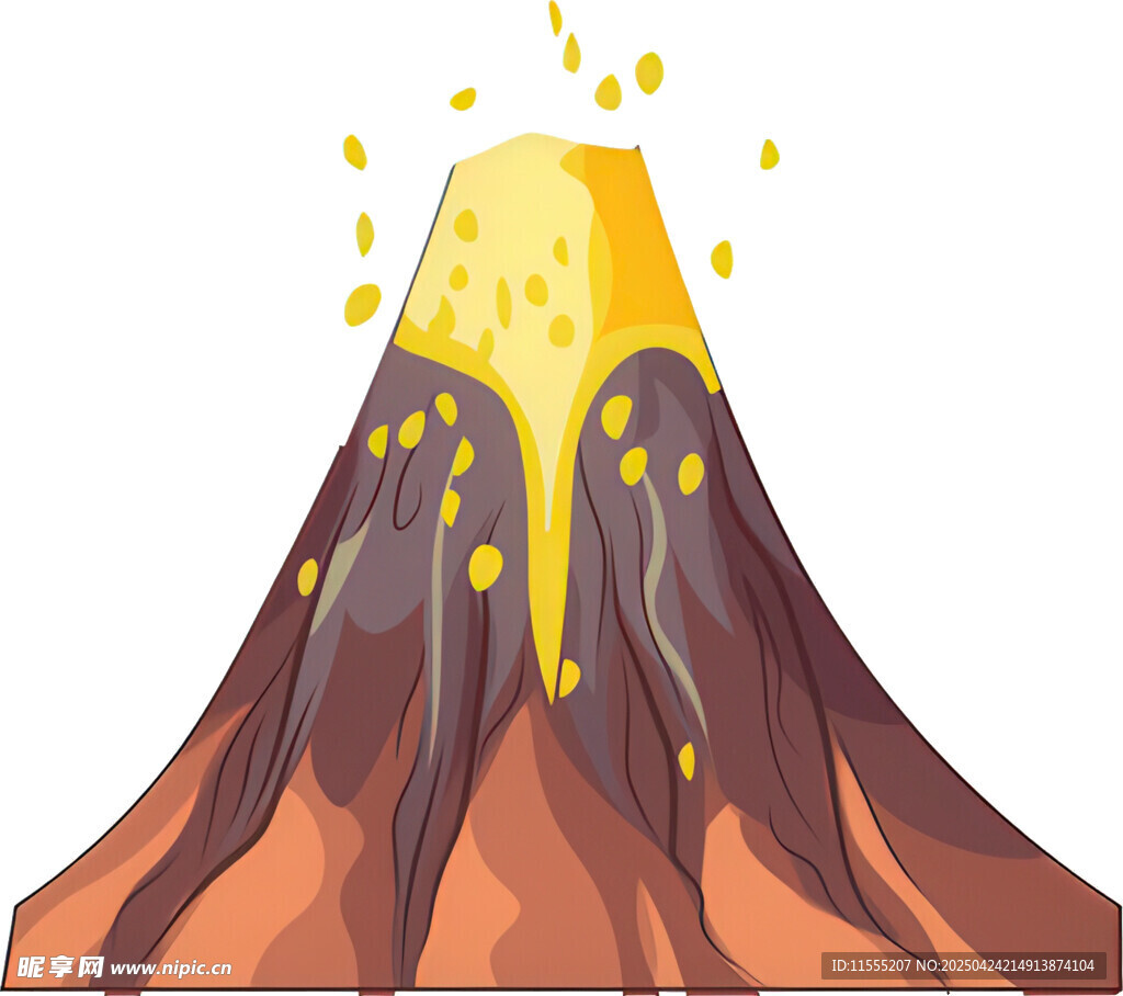 喷发的火山