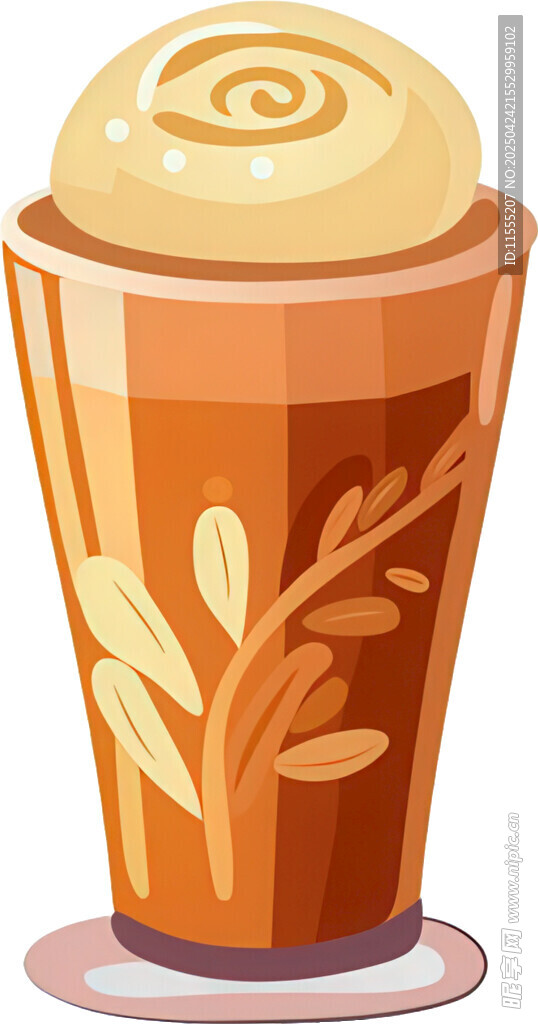 手绘精美花纹咖啡杯