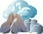 火山喷发景象