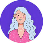 微笑的长发女士