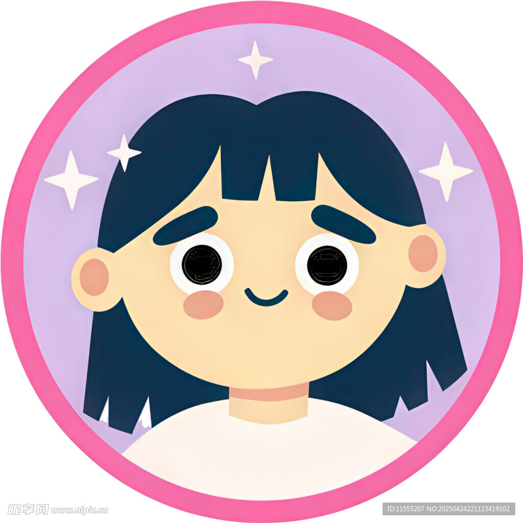 可爱微笑女孩头像