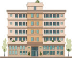 多层现代风格公寓建筑