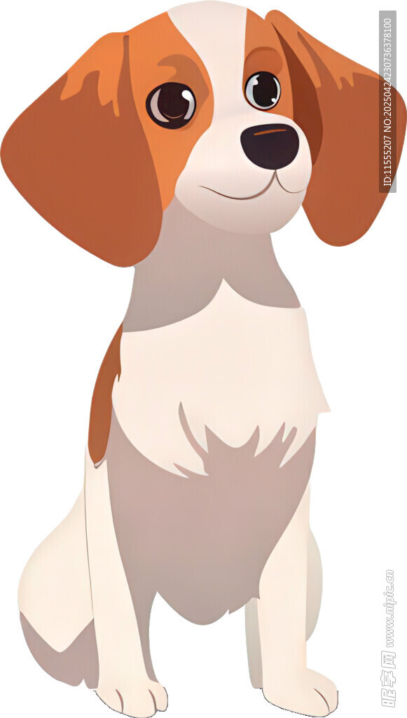 可爱小猎犬卡通形象