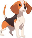 可爱小猎犬卡通形象